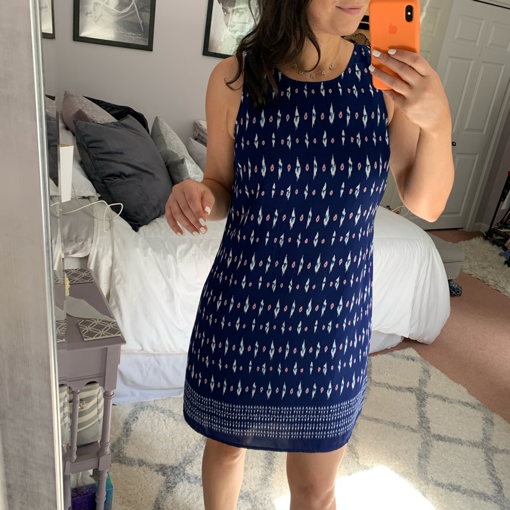 Patterned Shift Dress - image 1